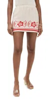 Seven Wonders Isla Miniskirt Isla Print Sand/red In Isla Print Sand/red
