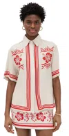 Seven Wonders Isla Shirt Isla Print Sand/red In Isla Print Sand/red