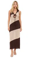 Seven Wonders Julie Maxi Dress Sand/choc In Sand/choc