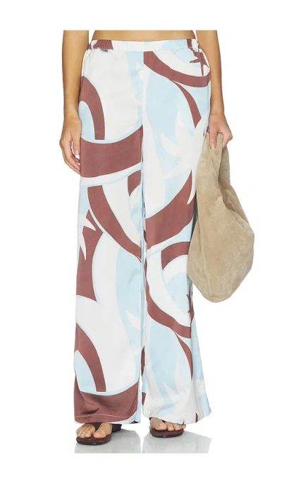 Seven Wonders Kaeli Elasticated Palazzo Pant In Brown