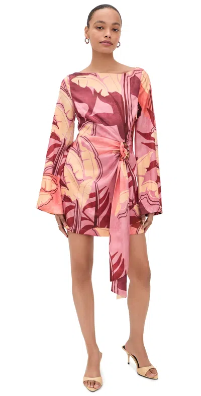 Seven Wonders Kaeli Long Sleeve Mini Dress Kaeli Berry In Multi