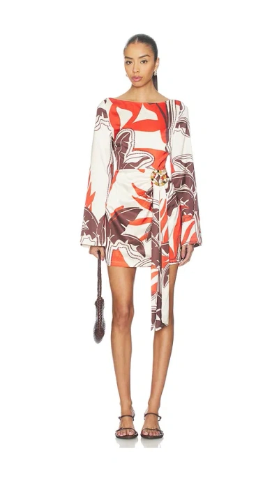 Seven Wonders Kaeli Long Sleeve Mini Dress In Multi