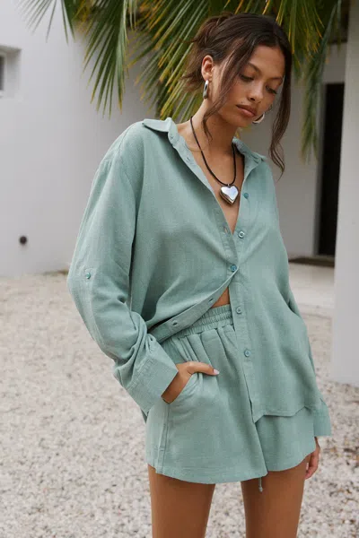 Seven Wonders Kiana Short Sage In Green