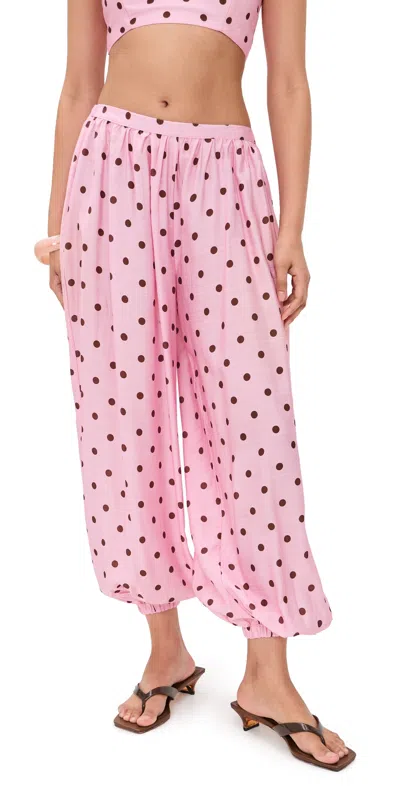 Seven Wonders Klea Balloon Pants Musk/choc Polka In Multi