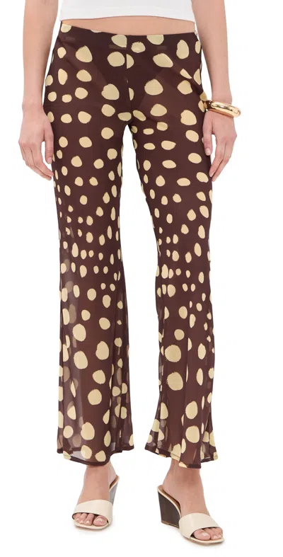 Seven Wonders Laia Bootleg Pants Salma Spot In Brown