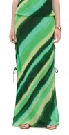 Seven Wonders Loralei Maxi Skirt Green Stripe