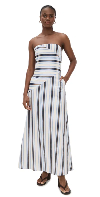 Seven Wonders Maliah Maxi Dress Blue/orange In White