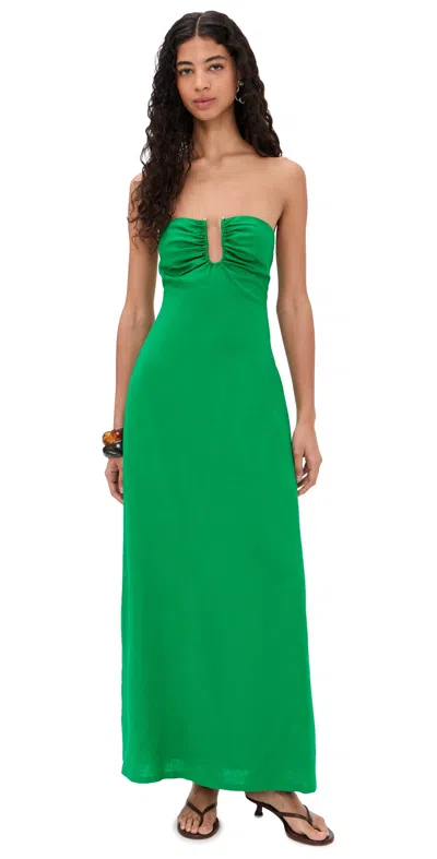 Seven Wonders Martha Strapless Maxi Dress Green