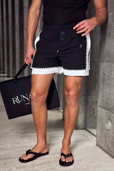 Seven Wonders Men Abel Drawstring Short Black/white