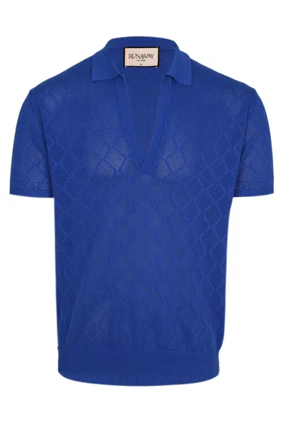 Seven Wonders Men Ezra Short Sleeve Polo Knit Top Royal In Blue
