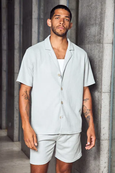 Seven Wonders Men Logan Short Sleeve Shirt Sand In Blue