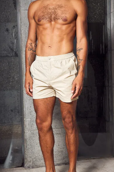 Seven Wonders Men Mason Elastic Waist Shorts Sand In Neutral