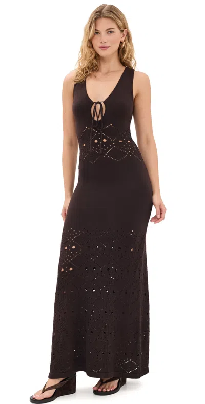 Seven Wonders Milah Maxi Dress Chocolate In Brown