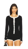 Seven Wonders Milenia Sleeved Top In Black
