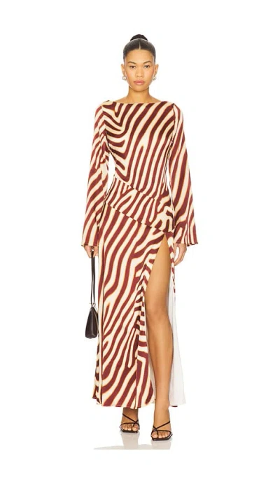 Seven Wonders Montie Sleeved Maxi Dress In Multi