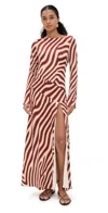 Seven Wonders Montie Sleeved Maxi Dress Montie Choc