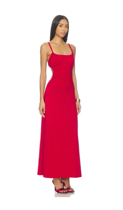 Seven Wonders Myla Braided Cut Out Maxi Dress In Red