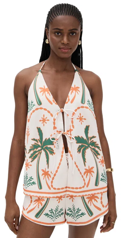 Seven Wonders Octavia Top Cabanna Sand In White