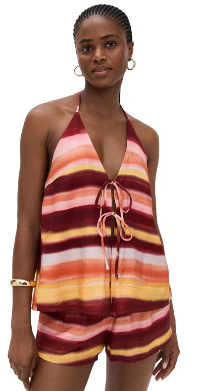 Seven Wonders Octavia Top Zayna Orange In Multi