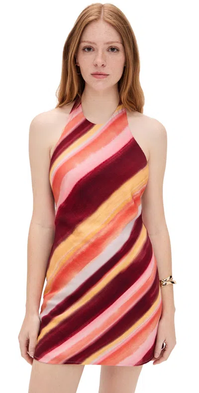Seven Wonders Odyssey Mini Dress Peach Stripe
