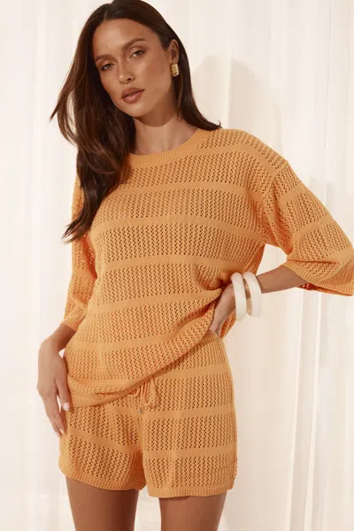 Seven Wonders Rani Short Tangerine In Orange