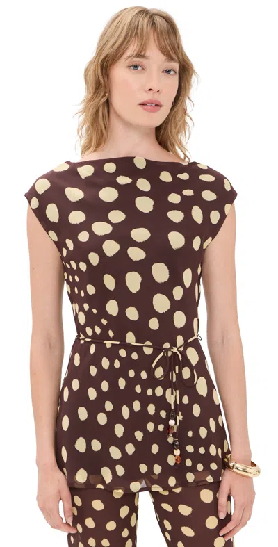 Seven Wonders Reyna High Neck Sleeveless Top Salma Spot In Multi