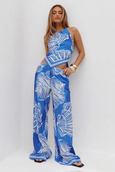 Seven Wonders Rileigh Wide Leg Palazzo Pant Shellie Blue