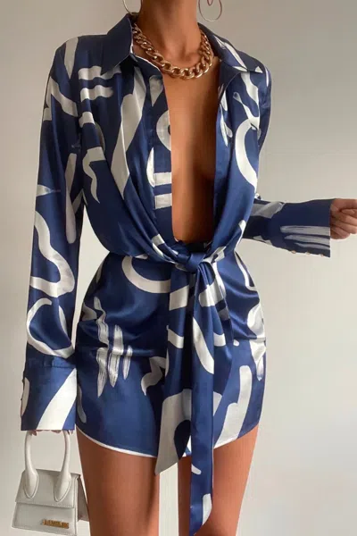 Seven Wonders Ruby York Dress Steel In Blue