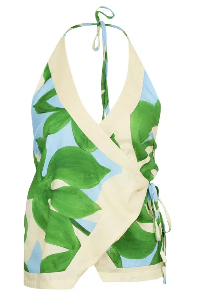 Seven Wonders Ryleigh Halter Wrap Top