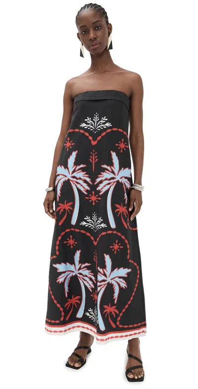 Seven Wonders Saphira Maxi Dress Cabanna Black In Blue