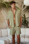 Seven Wonders Satori Short Khaki In Green