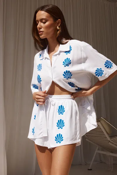 Seven Wonders Seraphina Short White/blue