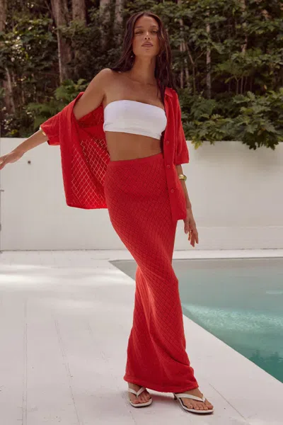 Seven Wonders Stella Knit Maxi Skirt Jaffa