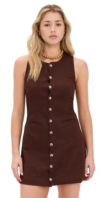 Seven Wonders Stella Mini Dress Chocolate