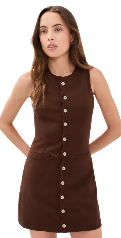 Seven Wonders Stella Mini Dress Chocolate In Brown