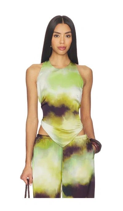Seven Wonders Vega Halter Top In Green