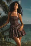 Seven Wonders Winslow Mini Dress Chocolate Dot In Brown