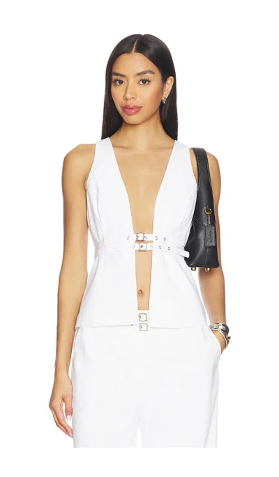 Seven Wonders Zaylee Buckle Vest In White