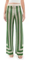 Seven Wonders Ziggy Pants Emerald Green/sand In Emerald Green/sand