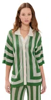 Seven Wonders Ziggy Top Emerald/sand In Emerald/sand