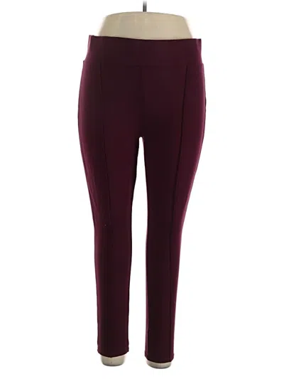Pre-owned Seven7 Active Pants In Burgundy