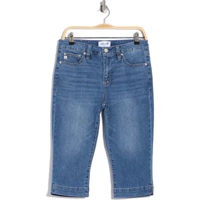 Seven7 Audrey Skimmer Jeans In Blue