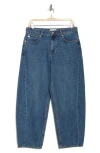 Seven7 Barrel Leg Jeans In Blue