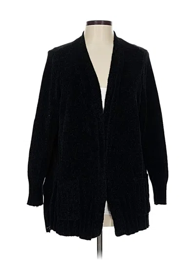Pre-owned Seven7 Cardigan Sweater In Black