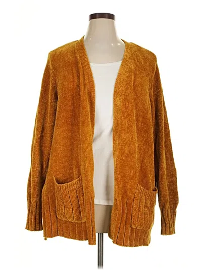 Pre-owned Seven7 Cardigan Sweater In Brown