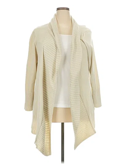 Pre-owned Seven7 Cardigan Sweater In White