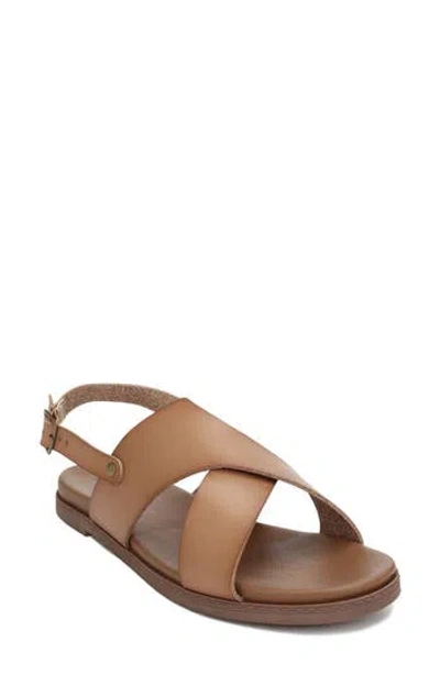 Seven7 Crisscross Slingback Sandal In Brown