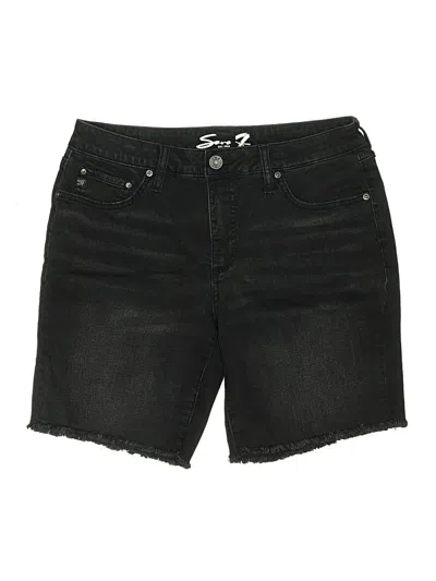 Pre-owned Seven7 Denim Shorts In Black