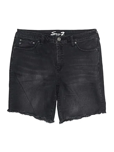 Pre-owned Seven7 Denim Shorts In Black