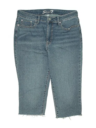 Pre-owned Seven7 Denim Shorts In Blue